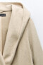 Фото #22 товара Пальто из мягкой ткани с капюшоном ZARA