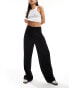 Фото #3 товара Vero Moda pleat front jersey crepe dad trousers in black