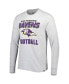 Фото #3 товара Men's Heathered Gray Baltimore Ravens Dozer Franklin Long Sleeve T-shirt