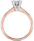 ფოტო #4 პროდუქტის Diamond (1 ct. t.w.) Princess Engagement Ring in 14k White, Yellow or Rose Gold