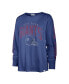 Фото #3 товара Women's Royal Distressed New York Giants Tom Cat Long Sleeve T-shirt
