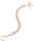 Фото #1 товара Браслет Anne Klein Flat Chain Toggle Gold-Tone