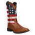 Фото #2 товара Roper Patriotism Square Toe Cowboy Mens Brown Casual Boots 09-020-0905-2918