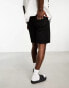 ADPT twill wide fit shorts in black