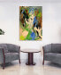 Linen Blues I Frameless Free Floating Tempered Art Glass Abstract Wall Art by EAD Art Coop, 48" x 32" x 0.2"