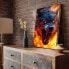 Leinwandbild Fire Wolf