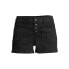 No Boundaries Junior’s Black Cotton Stretch Patch Pockets Button-Up Shorts 13