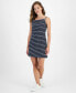 Фото #1 товара Women's Stripe-Print Sleeveless Mini Dress
