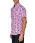 Фото #6 товара Men's Regular-Fit Non-Iron Performance Stretch Blurred Floral Button-Down Shirt