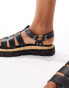 schuh Texas sandals in black leather