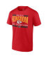 Фото #2 товара Men's Red Kansas City Chiefs 2023 AFC Champions Not Done Yet Big and Tall T-shirt
