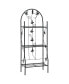 Фото #1 товара 3-Layer Plant Rack Black 20.5"x11"x50.4" Iron