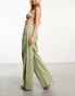 Фото #2 товара NA-KD x Durnels low waist oversized jeans in khaki