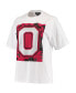 Women's White Ohio State Buckeyes Camo Boxy Graphic T-shirt