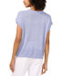 ფოტო #4 პროდუქტის Women's Drop-Shoulder Short-Sleeve Sweater