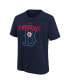 ფოტო #3 პროდუქტის Big Boys and Girls Navy Boston Red Sox Rewind Retro Tri-Blend T-shirt