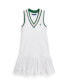 Toddler and Little Girls Cricket-Stripe Cotton Terry Dress