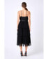 ფოტო #2 პროდუქტის Women's Tulle Tiered Midi Dress