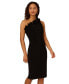 Фото #4 товара Платье средней длины с асимметричными оборками Adrianna Papell