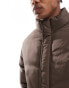 Фото #2 товара ASOS DESIGN puffer jacket in brown