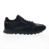 Фото #2 товара Reebok Classic Leather Mens Black Suede Lifestyle Sneakers Shoes