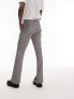 Topman straight flare textured trouser in black & white