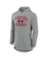 Men's Heather Gray Stanford Cardinal Blitz Hoodie Long Sleeve T-Shirt