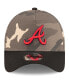 Фото #3 товара Men's Atlanta Braves Camo Crown A-Frame 9FORTY Adjustable Hat
