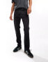 Hollister slim straight fit jeans in washed black