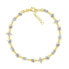 Фото #1 товара BRC100Y Sparkling Gold Plated Zirconia Bracelet