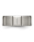 ფოტო #2 პროდუქტის Titanium Satin and Polished Grooved Wedding Band Ring