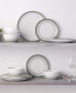 Colorscapes Layers 12 Piece Coupe Dinnerware Set