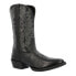 Фото #2 товара Durango Shyloh 12 Inch Embroidered Round Toe Cowboy Mens Black Casual Boots DDB