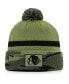 Фото #2 товара Men's Camo Chicago Blackhawks Military-Inspired Appreciation Cuffed Knit Hat with Pom
