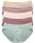 ფოტო #1 პროდუქტის Plus Size Under-the-Bump Bikini Underwear (5-Pack)