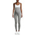 Фото #1 товара Time and Tru Maternity Legging Women Large Heather Gray Cotton Elastic Waistband