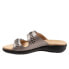 Фото #4 товара Trotters Ruthie Woven T2234-043 Womens Gray Leather Slides Sandals Shoes