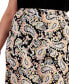 ფოტო #3 პროდუქტის Plus Size Paisley-Print Pull-On Midi Skirt