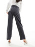 & Other Stories pleated waist balloon leg trousers in grey