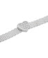 ფოტო #3 პროდუქტის Cubic Zirconia Heart Mesh Link Bracelet in Sterling Silver