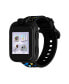 ფოტო #2 პროდუქტის iTouch Black Smartwatch for Kids Airplane Print 42mm