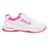 Фото #1 товара Fila Double Bounce 3 Pickleball Womens Pink, White Sneakers Athletic Shoes 5PM0