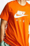 Фото #3 товара Ultra Swoosh All Over Baskı Logo Tasarım Turuncu Erkek Tişört