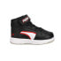 Фото #1 товара Puma Rebound Mid Strap Alumni Infant Boys Black Sneakers Casual Shoes 386328-01
