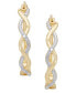 ფოტო #2 პროდუქტის Diamond Accent Infinity Hoop Earrings