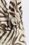 Фото #16 товара Платье из полупрозрачной ткани с принтом с горловиной халтер ZARA