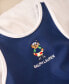 ფოტო #1 პროდუქტის Baby Girls Polo Bear Ruffled One Piece Round Neck Swimsuit