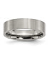 ფოტო #1 პროდუქტის Titanium Brushed 6 mm Flat Wedding Band Ring
