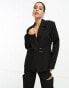 NA-KD – Blazer in Schwarz mit Ringdetail, Kombiteil