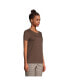 Фото #3 товара Women's Relaxed Supima Cotton Short Sleeve Crewneck T-Shirt